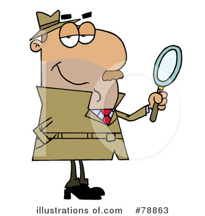 Royalty-Free (RF) Investigator Clipart Illustration by Hit Toon - Stock Sample #78863