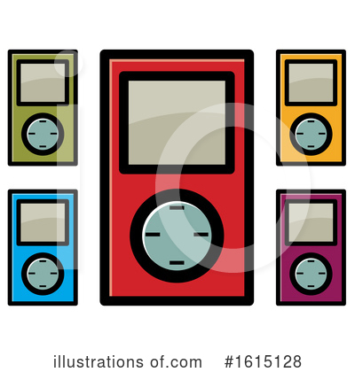 Royalty-Free (RF) Ipod Clipart Illustration by Lal Perera - Stock Sample #1615128