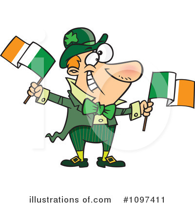 Irish Flag Clipart #1097411 by toonaday