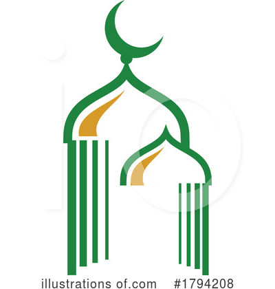 Mosque Clipart #1794208 by Vector Tradition SM