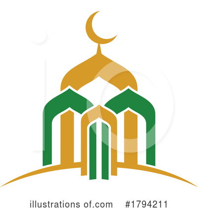 Mosque Clipart #1794211 by Vector Tradition SM