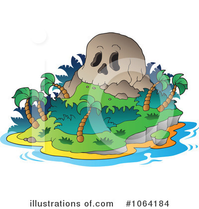 Royalty-Free (RF) Island Clipart Illustration by visekart - Stock Sample #1064184