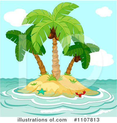 Tropical Island Clipart #1107813 by Pushkin