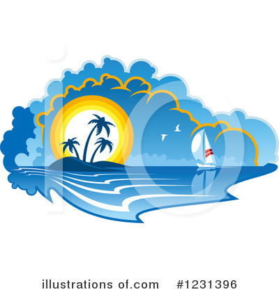 Sailboat Clipart #1231396 by Vector Tradition SM