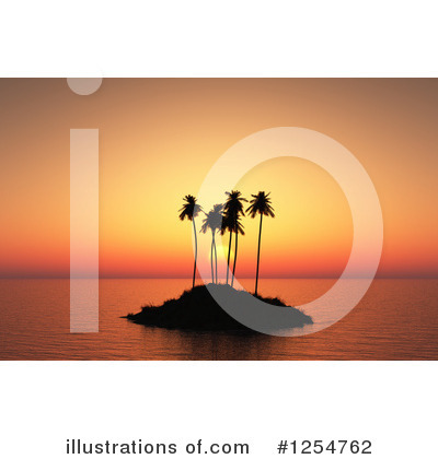Royalty-Free (RF) Island Clipart Illustration by KJ Pargeter - Stock Sample #1254762