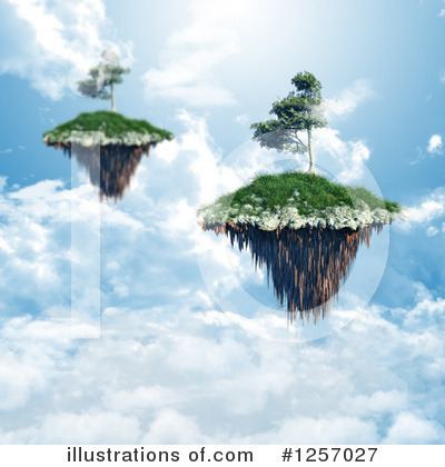 Floating Island Clipart #1257027 by KJ Pargeter