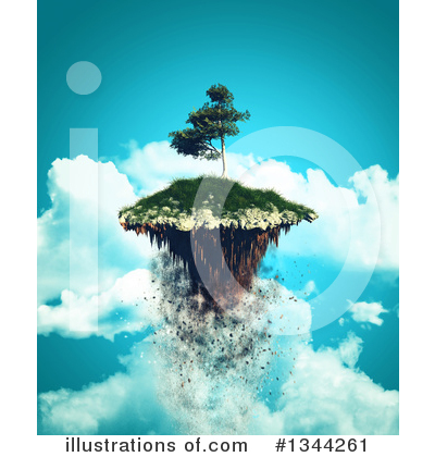 Royalty-Free (RF) Island Clipart Illustration by KJ Pargeter - Stock Sample #1344261