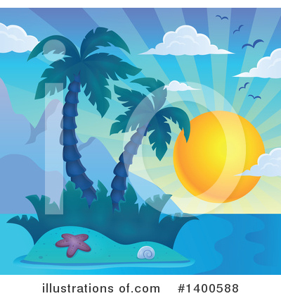 Palm Trees Clipart #1400588 by visekart