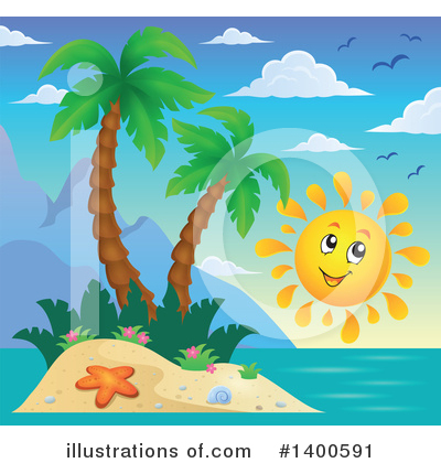 Palm Trees Clipart #1400591 by visekart
