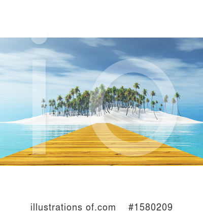 Royalty-Free (RF) Island Clipart Illustration by KJ Pargeter - Stock Sample #1580209