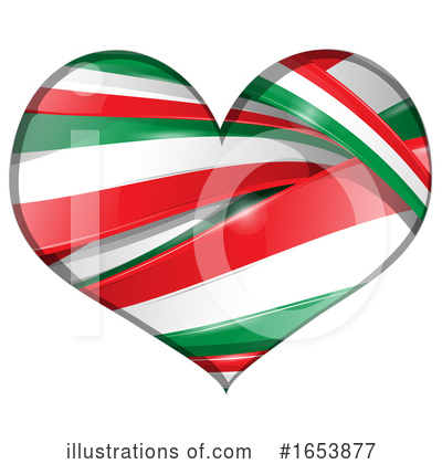 Italian Flag Clipart #1653877 by Domenico Condello