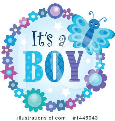 Royalty-Free (RF) Its A Boy Clipart Illustration by visekart - Stock Sample #1446043