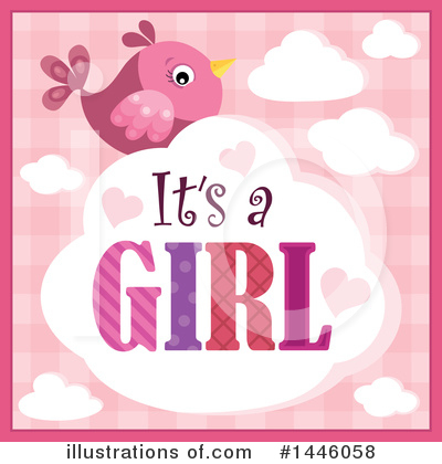 Royalty-Free (RF) Its A Girl Clipart Illustration by visekart - Stock Sample #1446058