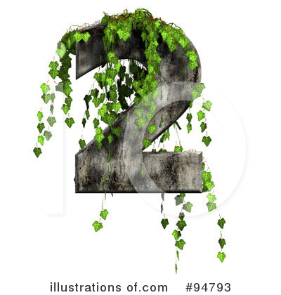 Ivy Numbers Clipart #94793 by chrisroll
