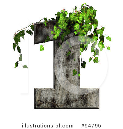 Royalty-Free (RF) Ivy Numbers Clipart Illustration by chrisroll - Stock Sample #94795