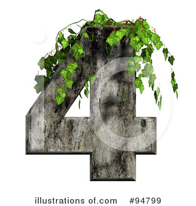 Royalty-Free (RF) Ivy Numbers Clipart Illustration by chrisroll - Stock Sample #94799
