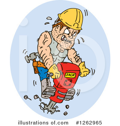 Jackhammer Clipart #1262965 by patrimonio