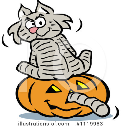 Cat Clipart #1119983 by Johnny Sajem