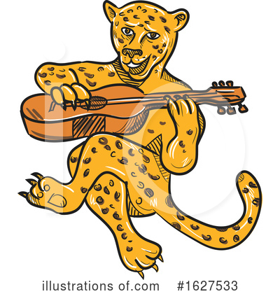 Royalty-Free (RF) Jaguar Clipart Illustration by patrimonio - Stock Sample #1627533