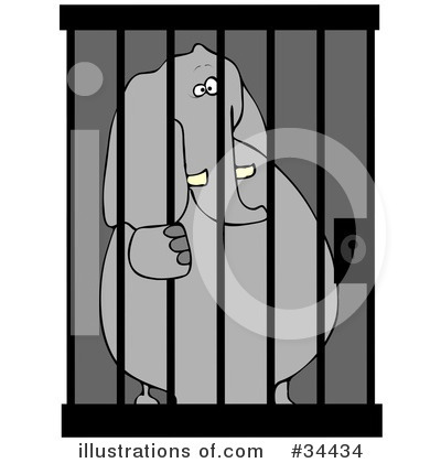 Royalty-Free (RF) Jail Clipart Illustration by djart - Stock Sample #34434