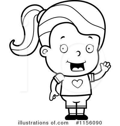 Royalty-Free (RF) Jane Girl Character Clipart Illustration by Cory Thoman - Stock Sample #1156090