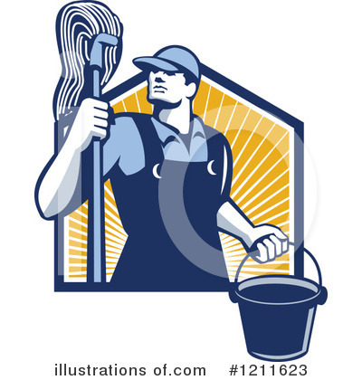 Janitorial Clipart #1211623 by patrimonio