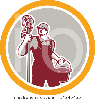 Janitorial Clipart #1245455 by patrimonio