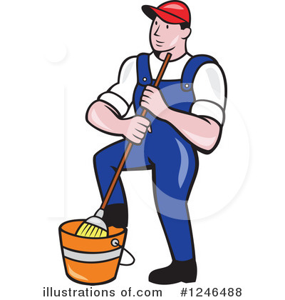 Janitorial Clipart #1246488 by patrimonio