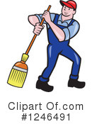 Janitor Clipart #1246491 by patrimonio