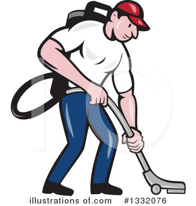 Royalty-Free (RF) Janitor Clipart Illustration by patrimonio - Stock Sample #1332076