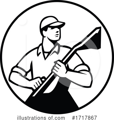 Royalty-Free (RF) Janitor Clipart Illustration by patrimonio - Stock Sample #1717867