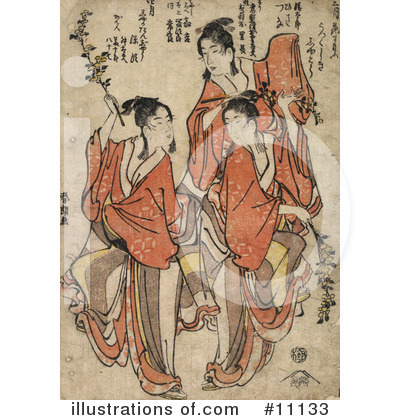 Royalty-Free (RF) Japanese Clipart Illustration by JVPD - Stock Sample #11133