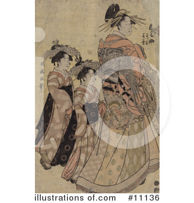 Utamaro Kitagawa Clipart #11136 by JVPD