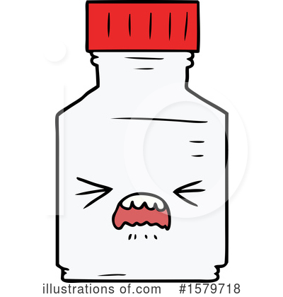 Pill Jar Clipart #1579718 by lineartestpilot