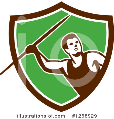 Royalty-Free (RF) Javelin Clipart Illustration by patrimonio - Stock Sample #1268929