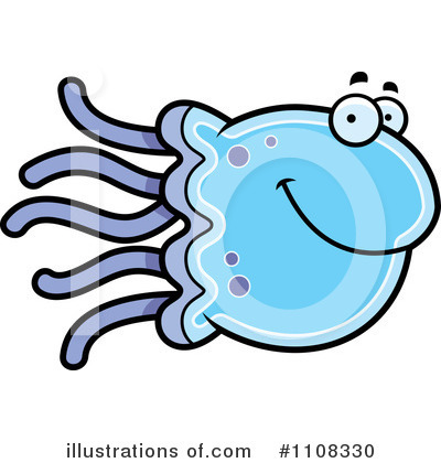 Royalty-Free (RF) Jellyfish Clipart Illustration by Cory Thoman - Stock Sample #1108330