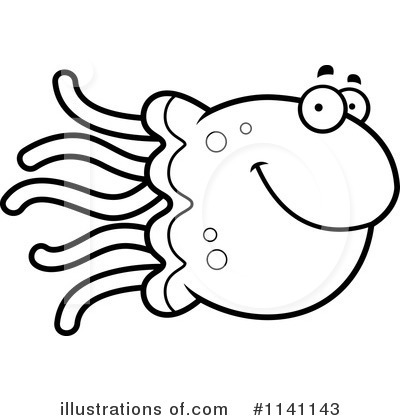 Royalty-Free (RF) Jellyfish Clipart Illustration by Cory Thoman - Stock Sample #1141143
