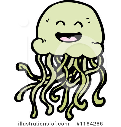 Royalty-Free (RF) Jellyfish Clipart Illustration by lineartestpilot - Stock Sample #1164286