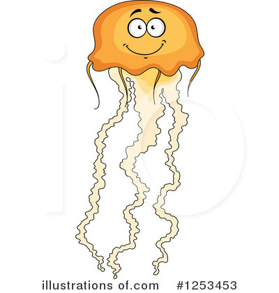 Royalty-Free (RF) Jellyfish Clipart Illustration by Vector Tradition SM - Stock Sample #1253453