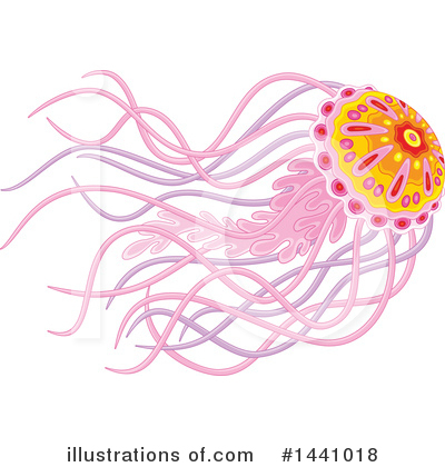 Jellyfish Clipart #1441018 by Alex Bannykh