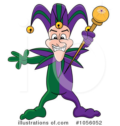 Royalty-Free (RF) Jester Clipart Illustration by Pams Clipart - Stock Sample #1056052