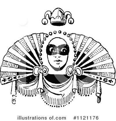Royalty-Free (RF) Jester Clipart Illustration by Prawny Vintage - Stock Sample #1121176