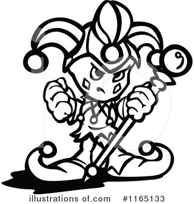 Royalty-Free (RF) Jester Clipart Illustration by Chromaco - Stock Sample #1165133