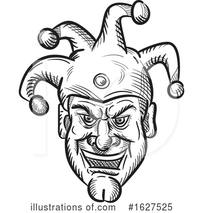 Royalty-Free (RF) Jester Clipart Illustration by patrimonio - Stock Sample #1627525