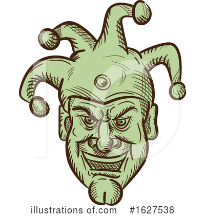 Royalty-Free (RF) Jester Clipart Illustration by patrimonio - Stock Sample #1627538
