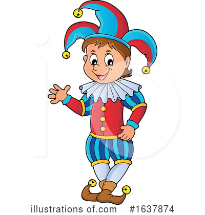 Royalty-Free (RF) Jester Clipart Illustration by visekart - Stock Sample #1637874