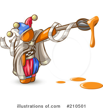 Royalty-Free (RF) Jester Clipart Illustration by Leo Blanchette - Stock Sample #210501