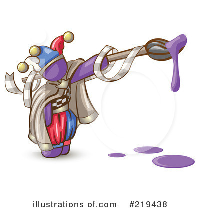 Royalty-Free (RF) Jester Clipart Illustration by Leo Blanchette - Stock Sample #219438