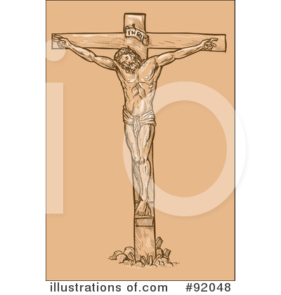 Royalty-Free (RF) Jesus Clipart Illustration by patrimonio - Stock Sample #92048