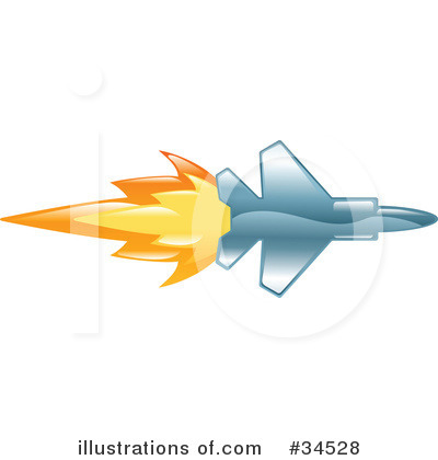 Royalty-Free (RF) Jet Clipart Illustration by AtStockIllustration - Stock Sample #34528
